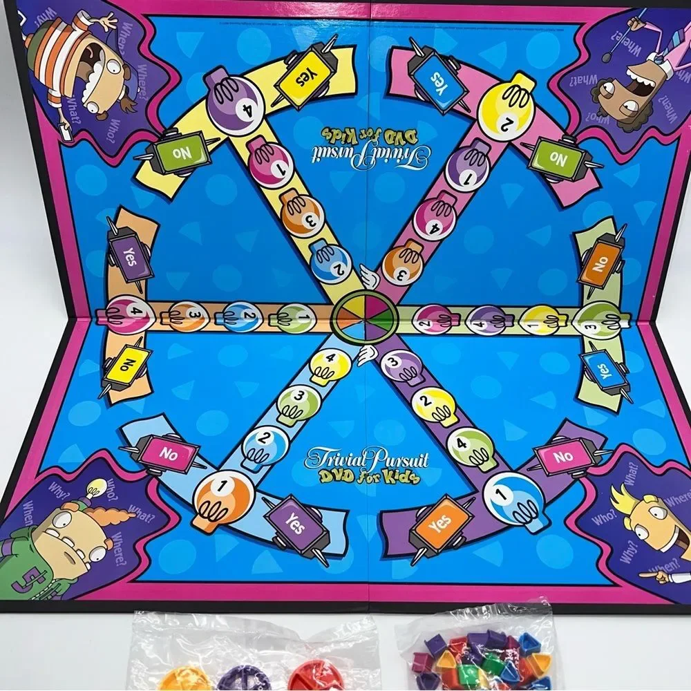 Hasbro TRIVIAL PURSUIT DVD FOR KIDS Season 1  2-6 Players Ages 8-12 Open Box New